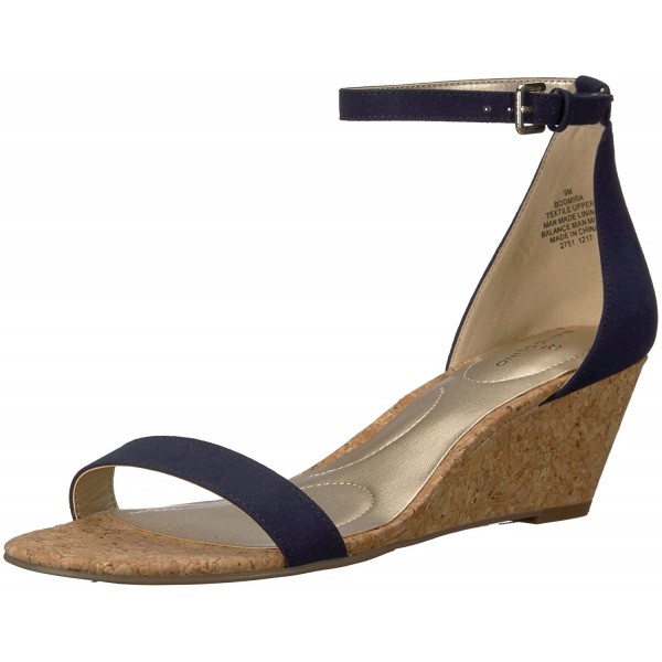 Bandolino Womens Omira Wedge Sandal