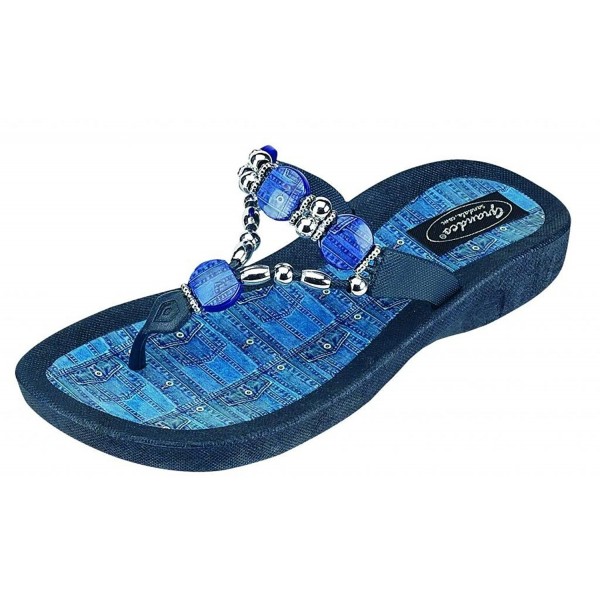 Grandco 25574d Denim Thong Sandal