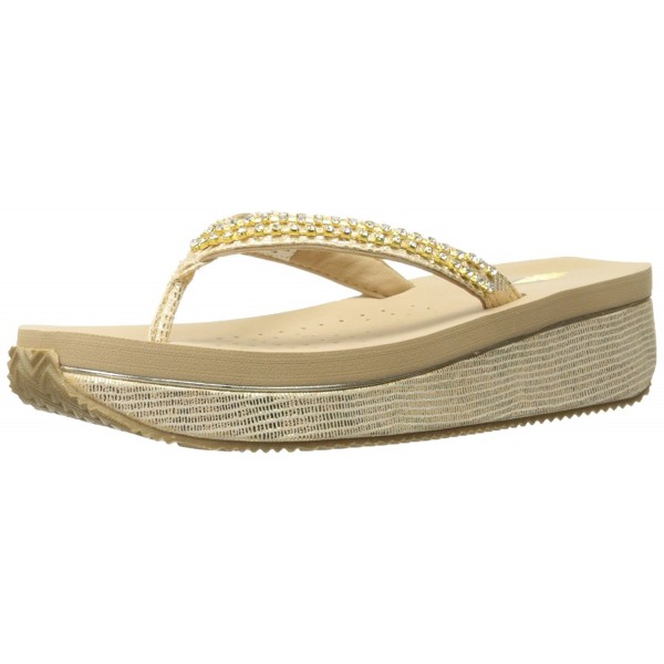 Women's Gabby Wedge Sandal - Gold - C412N1M5ZSK