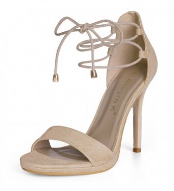 Allegra Womens Lace Beige Heels