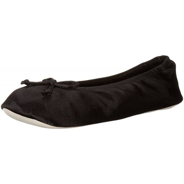 Isotoner Womens Satin Ballerina Slipper