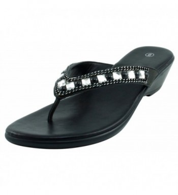 Cambridge Select Studded Rhinestone Flip Flop