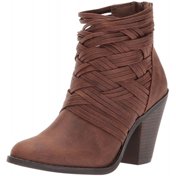 Fergalicious Womens Whisper Bootie Cognac