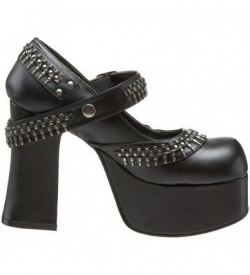 Demonia by Women's Charade-24 Platform Sandal - Black Polyurethane ...