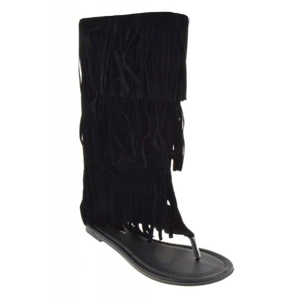 Anika Womens Fringe Gladiator Sandals