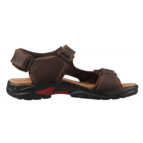 Men's Sport Sandals Leather Water Sandal Shoes Outdoor - Chocolate ...