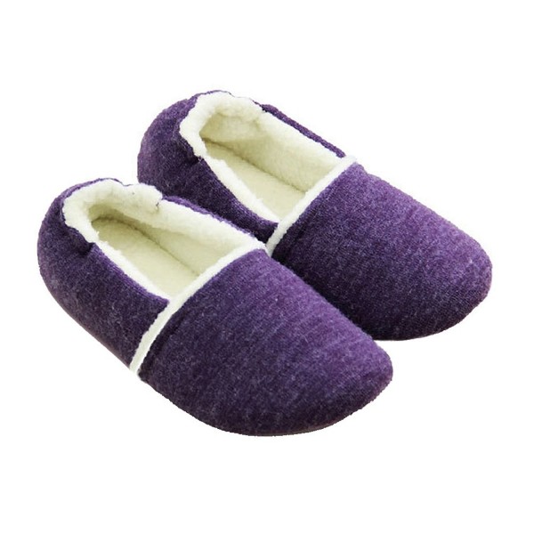 purple slippers womens