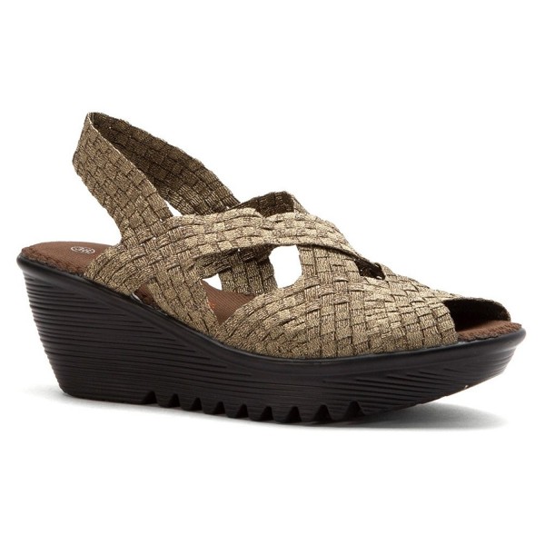 bernie Womens Brighten Bronze Sandal