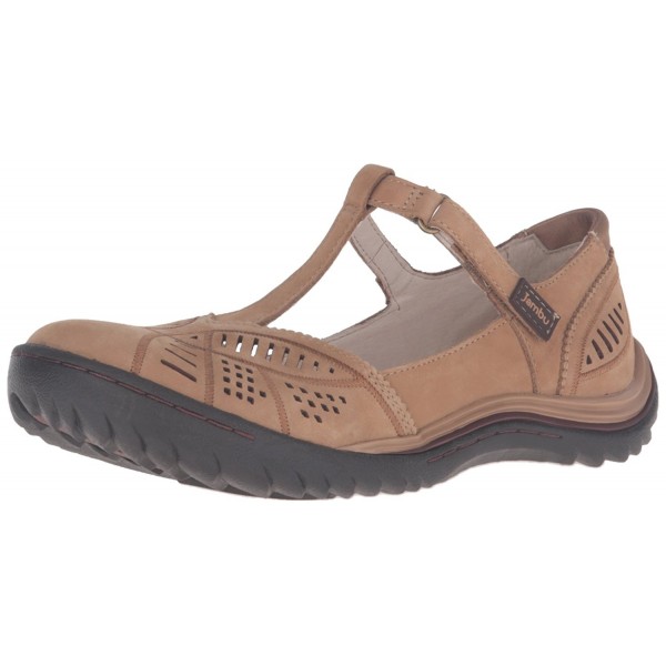 Jambu Womens Bridget T Strap Oatmeal