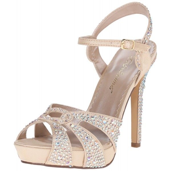 Women's LUMINA23/CHASA Platform dress Sandal - Champagne Satin ...