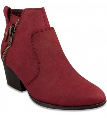 Rampage Womens TAPIOCA Bootie Burgundy