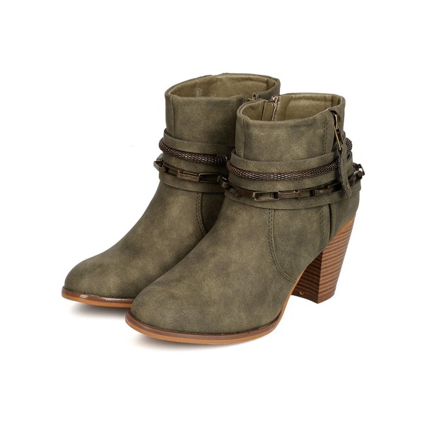 Liliana Womens Leatherette Chained Wraparound