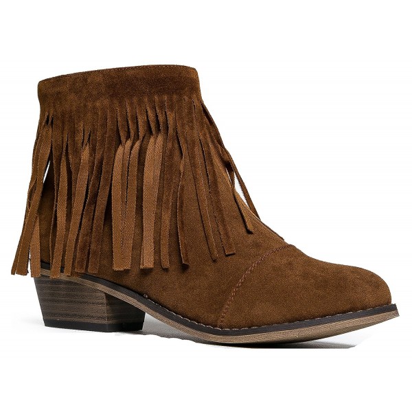 Breckelles Womens Dorado 18 Fringe Ankle