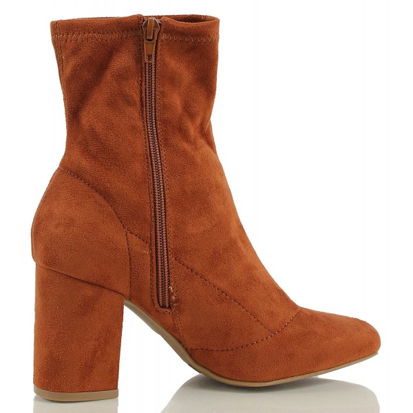 suede pull on booties