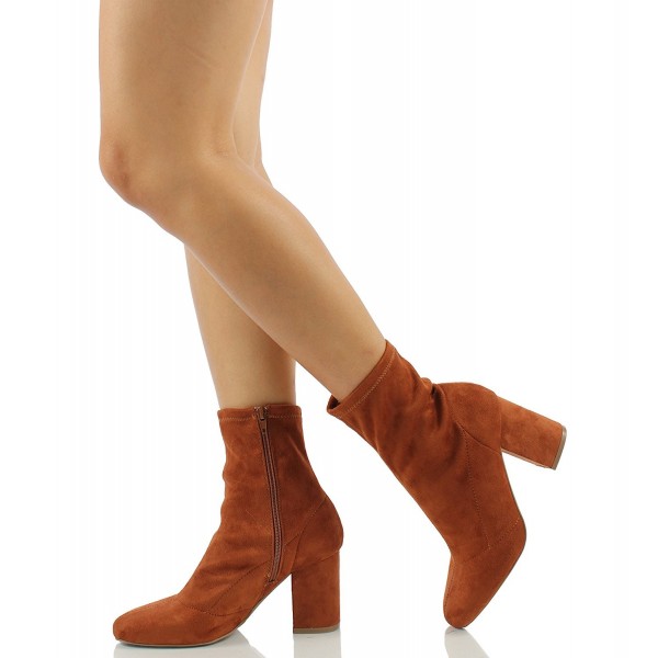 womens pull on ankle booties