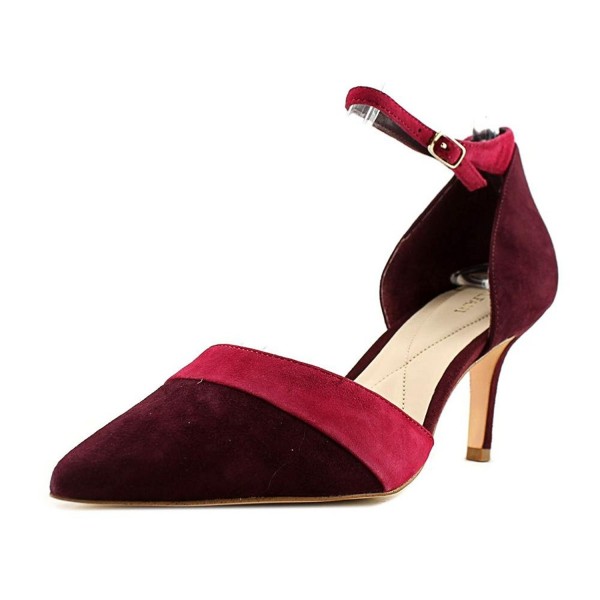 Womens Jorrdyn Pointed Toe Ankle Strap Classic Pumps - Malbec/Raspbry ...