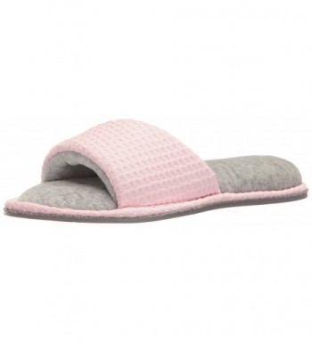 Dearfoams Womens Textured Slide Slipper