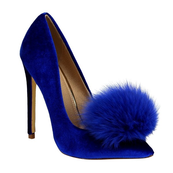 Liliana Affair Velvet Pointy Stiletto