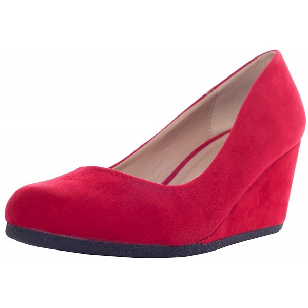 Forever Patricia 02 Pumps Shoes Red Suede