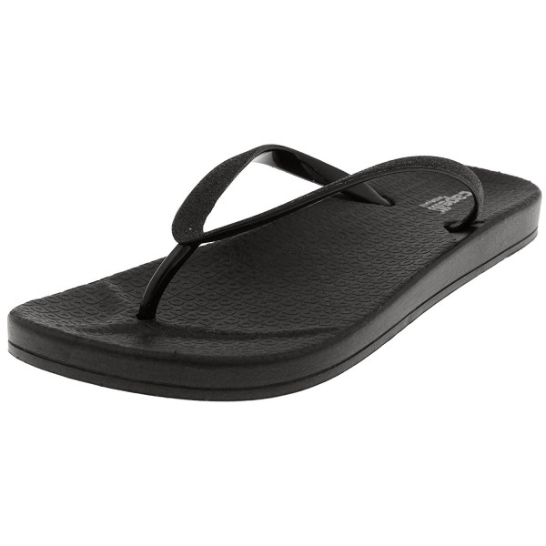 black flip flops ladies