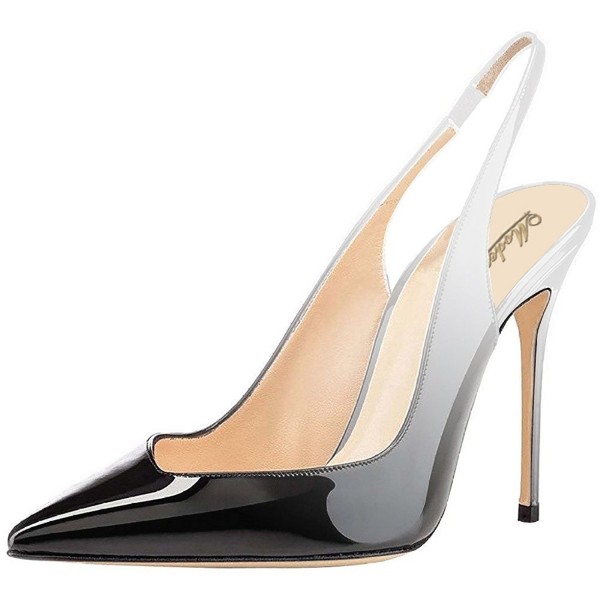 Modemoven Leather Slingback Evening Stilettos