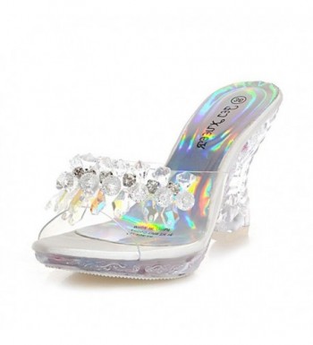 Platform Crystal Sparkling Diamonds Transparent