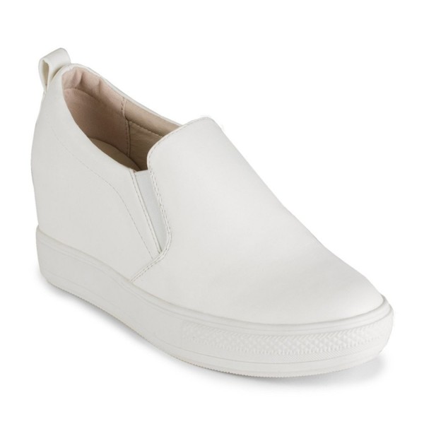 Wanted Womens Pocono White Wedge