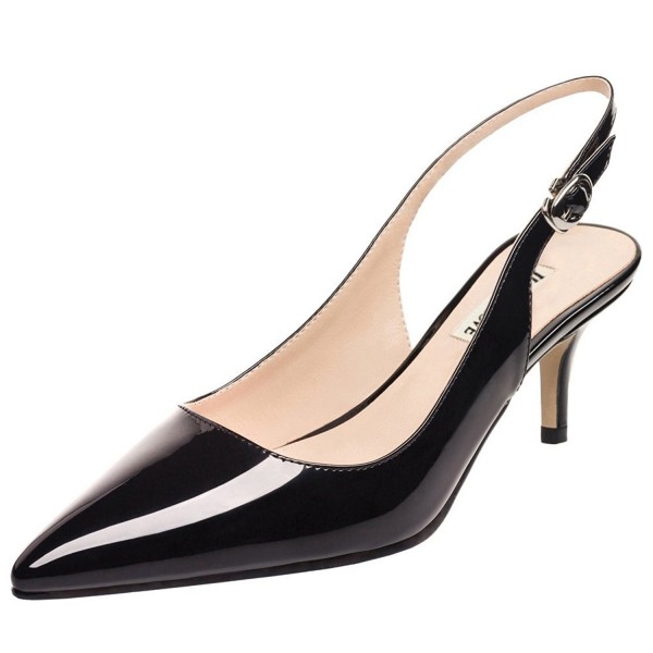 Women's Kitten Heels Pumps Pointy Toe Slingback Shoes For Usual Daily ...