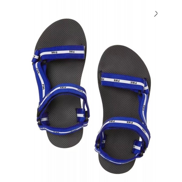 Victorias Secret Velcro STRAP SPORT Slides Sandals Color Blue - CL1839MIYRL