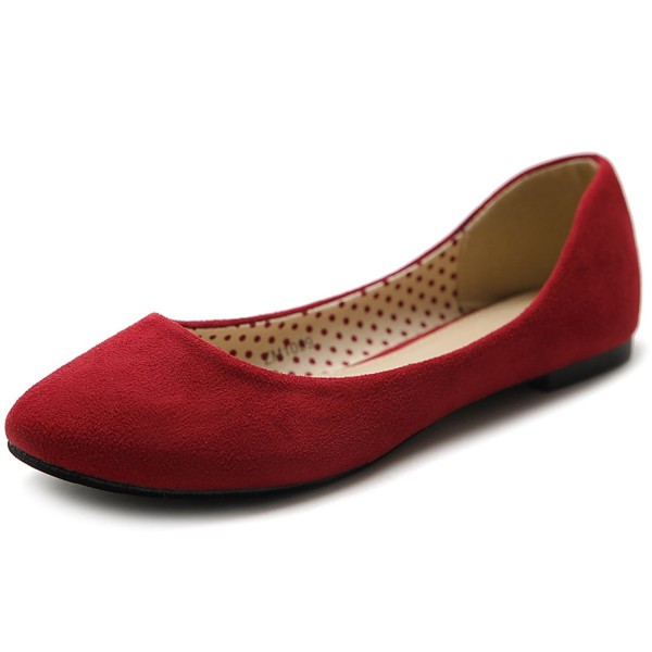 Ollio Womens Ballet Suede Multi