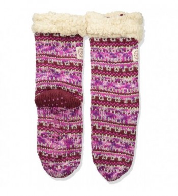 Dearfoams Fairisle Blizzard RD2002W Cabernet