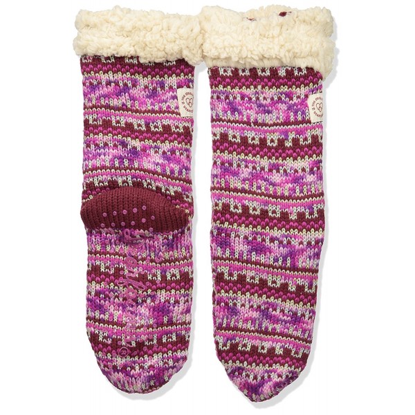 Dearfoams Fairisle Blizzard RD2002W Cabernet