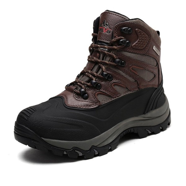 Men's Nortiv8 161202-M Insulated Waterproof Work Snow Boots - Dk.brown ...