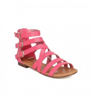 Breckelles Women Leatherette Gladiator Sandal