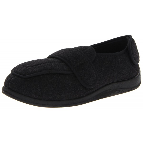Foamtreads Mens Extra Depth Slippers Charcoal