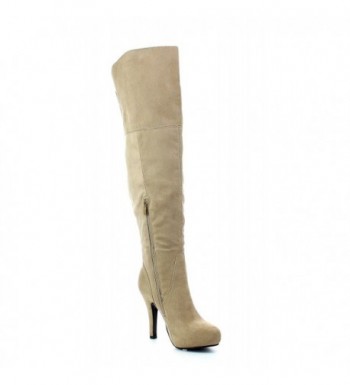 Refresh Womens Lana 14 Sueded Taupe