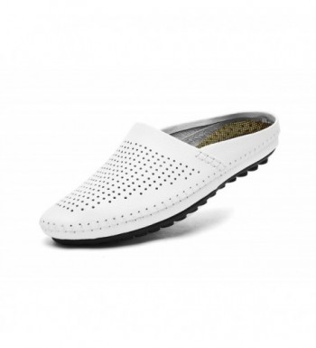 V J Breathable Leather Slippers KS805 BAI40 7 5