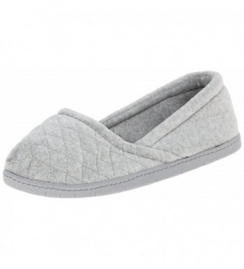 Dearfoams Microfiber Velour Slipper Heather