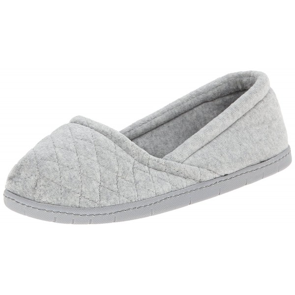 Dearfoams Microfiber Velour Slipper Heather