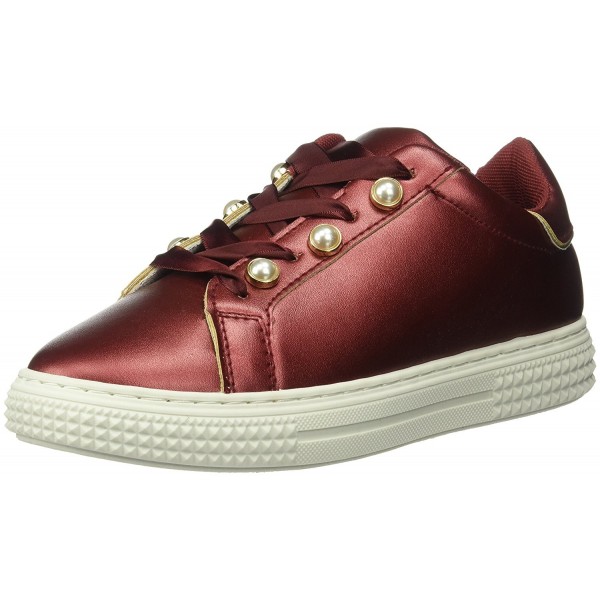 Qupid Womens Waver 02A Sneaker Burgundy