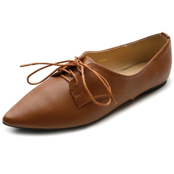 Ollio Womens Comfort Pointed Oxford