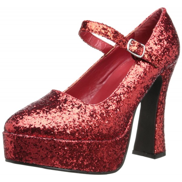 Women's 557-Eden-G Platform Pump - Red Glitter - CH111CKU919