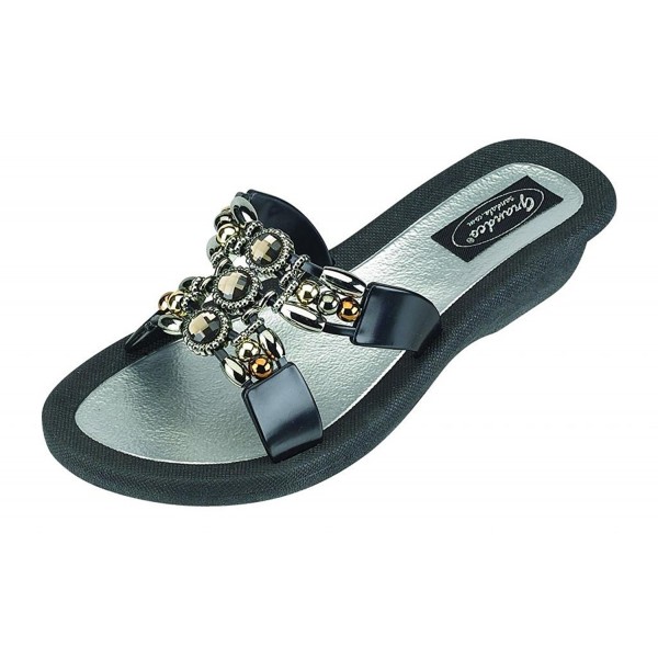 Grandco Womens Slide Black Sandal