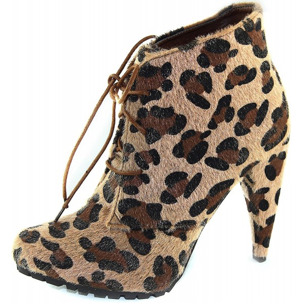 Womens BreckelleS Vicky 82 Leopard Booties