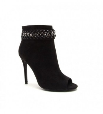 Qupid Black Suede Bootie Ara 371