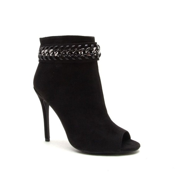 Qupid Black Suede Bootie Ara 371