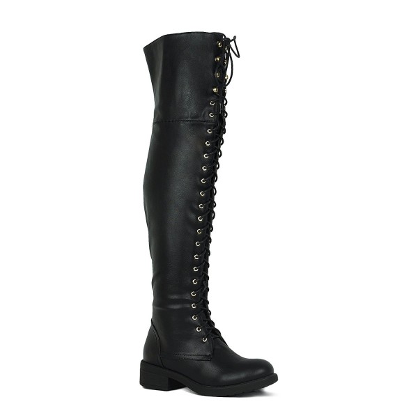 thigh high leather riding boots