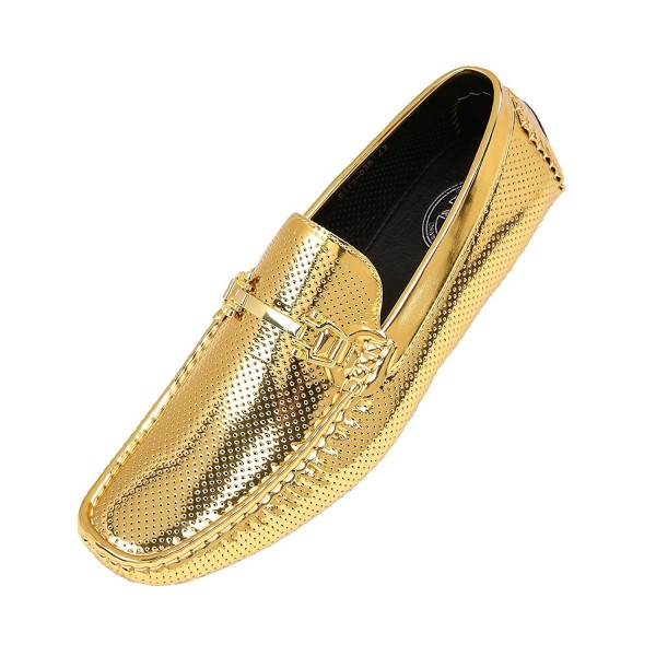 Amali Perforated Patent Driving Moccasin