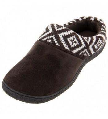 ISOTONER Womens Chocolate Nordic Slippers