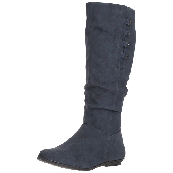 Women's Fordham Knee High Boot - Navy - CB185QIAIQW